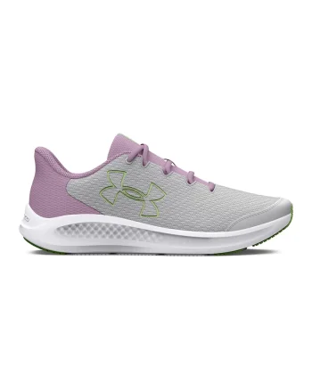 Pantofi cu logo pentru alergare Charged Pursuit 3, Verde pal/Lila pal