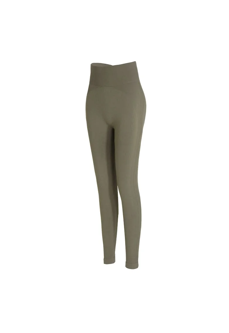 Colanti cu talie inalta pentru fitness Charm, Verde