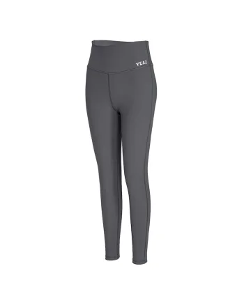 Colanti cu talie inalta pentru yoga Vibrant, Gri