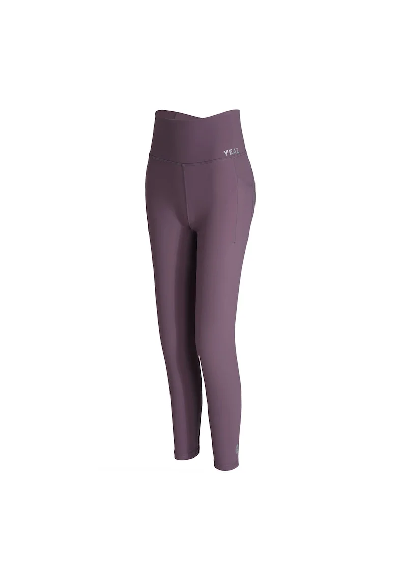 Colanti cu buzunare pentru fitness Obsessed, Maro