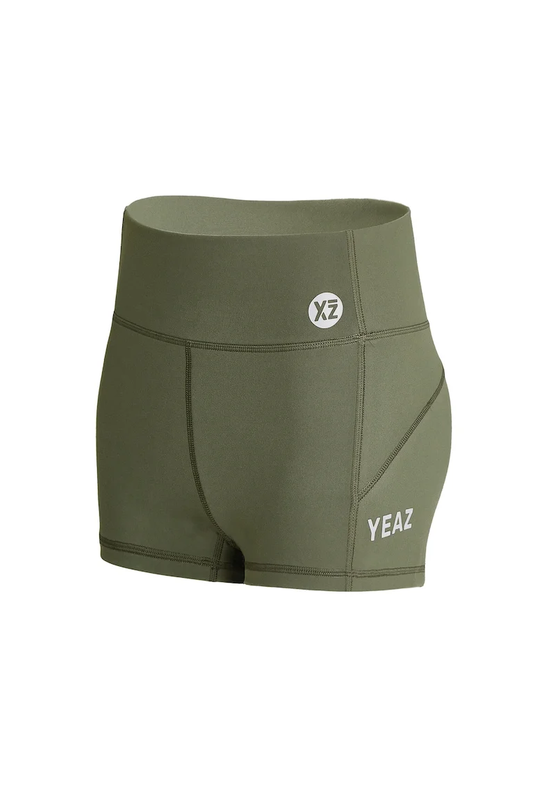 Colanti scurti cu talie inalta pentru fitness Xoxo 29057, Verde