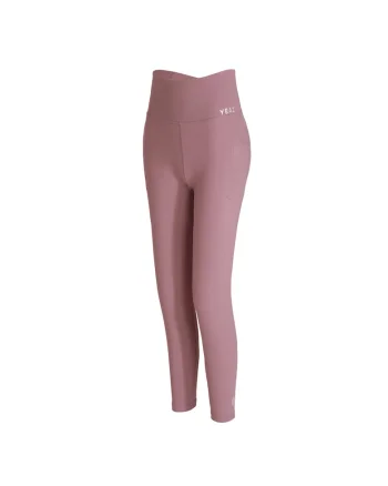 Colanti cu buzunare pentru fitness Obsessed, Roz prafuit