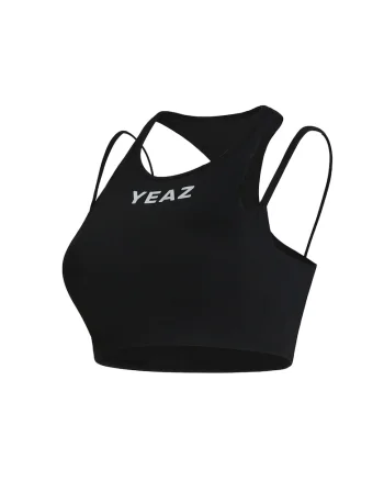 Top crop pentru antrenament Amorous, Negru