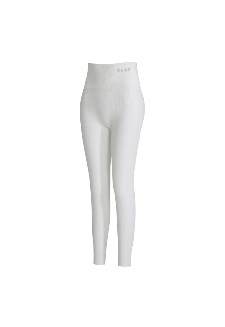 Colanti cu talie inalta pentru fitness, Alb