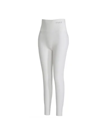 Colanti cu talie inalta pentru fitness, Alb
