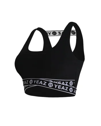 Top crop pentru antrenament Revolute, Negru