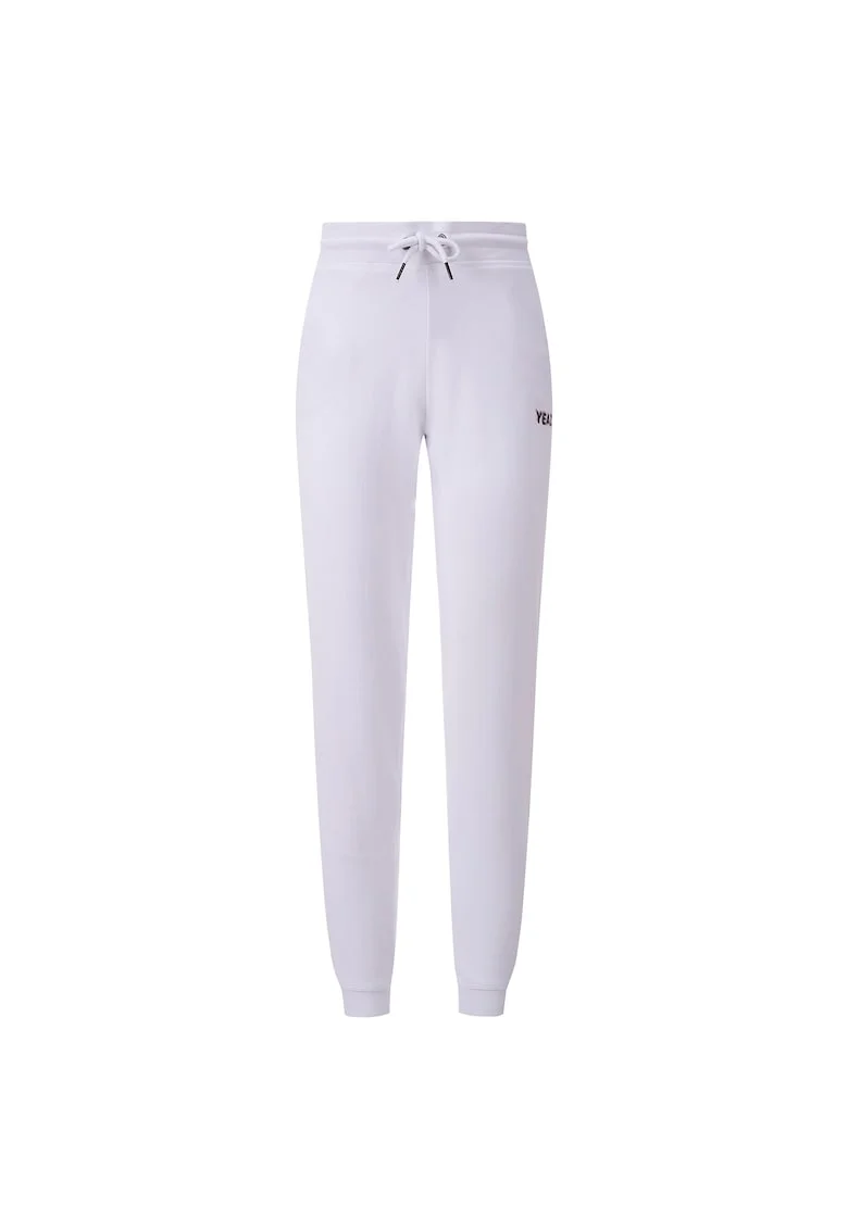 Pantaloni crop pentru fitness Chilax, Alb