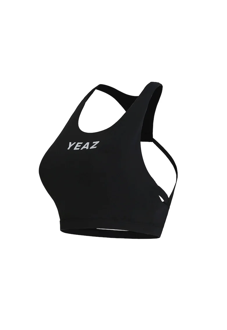 Top cu decolteu racerback pentru antrenament Myth, Negru