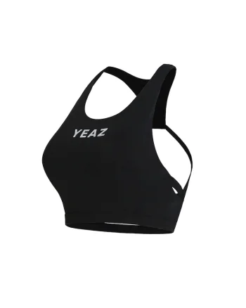 Top cu decolteu racerback pentru antrenament Myth, Negru