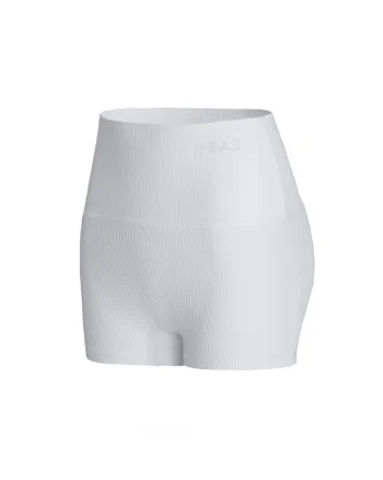 Colanti scurti cu talie inalta pentru fitness, Alb
