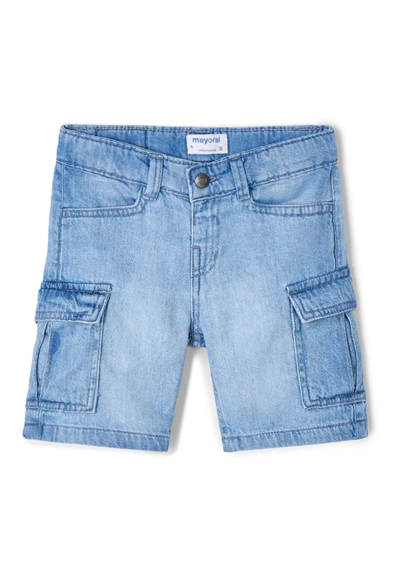 Pantaloni scurti din denim baieti  3229, Bumbac, 2 ani, Albastru