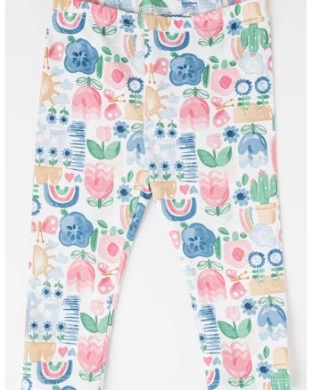 Colanti cu imprimeu floral, Multicolor