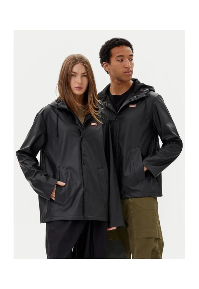 Geaca unisex,  HARU0012251, poliester/poliuretan, negru