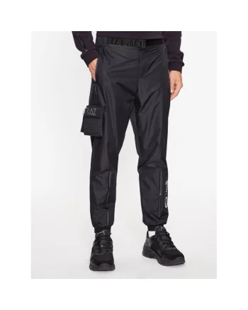 Pantaloni sport barbati,  87135, Negru, Poliamida