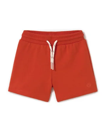 Pantaloni scurti sport baieti  621 80, Bumbac/Poliester, Rosu, Rosu