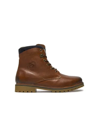 Bocanci de drumetie barbati  321AOQ521200, Piele naturala, Maro, Maro