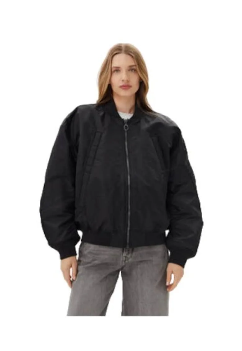 Geaca bomber G STAR RAW, model Macro Balloon, neagra, 100% poliamida reciclata