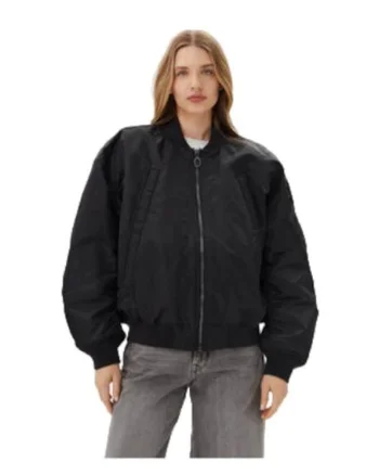 Geaca bomber G STAR RAW, model Macro Balloon, neagra, 100% poliamida reciclata
