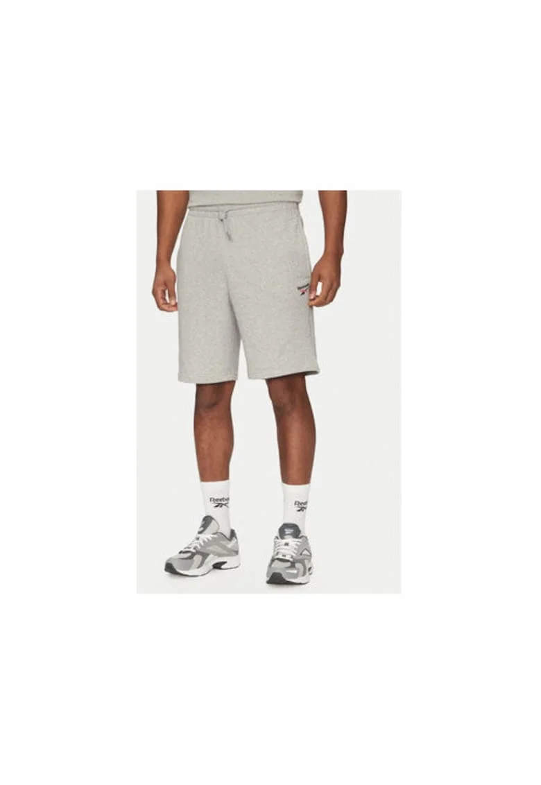 Pantaloni scurti sport barbati  100221793, Bumbac/Poliester reciclat, S INTL, Gri