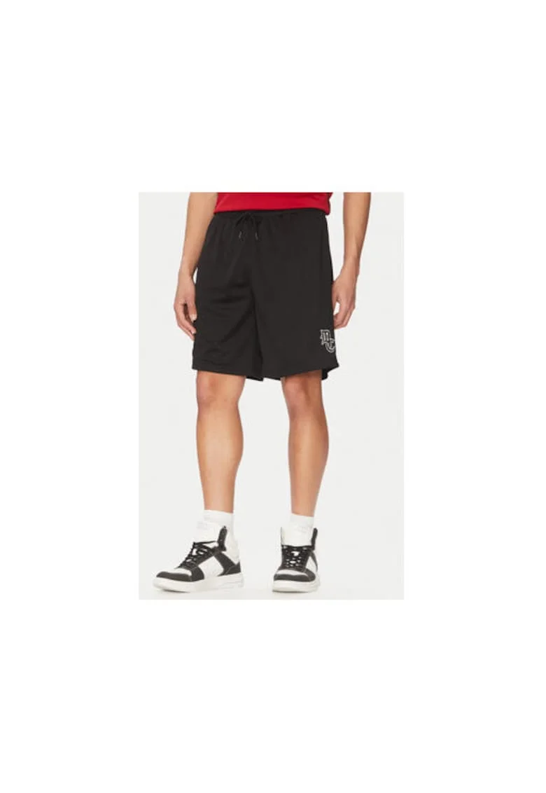 Pantaloni scurti sport barbati  ADYWS03082, Poliester, Negru, Negru