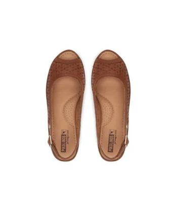 Espadrile dama  W4A-1828, Piele naturala, Maro