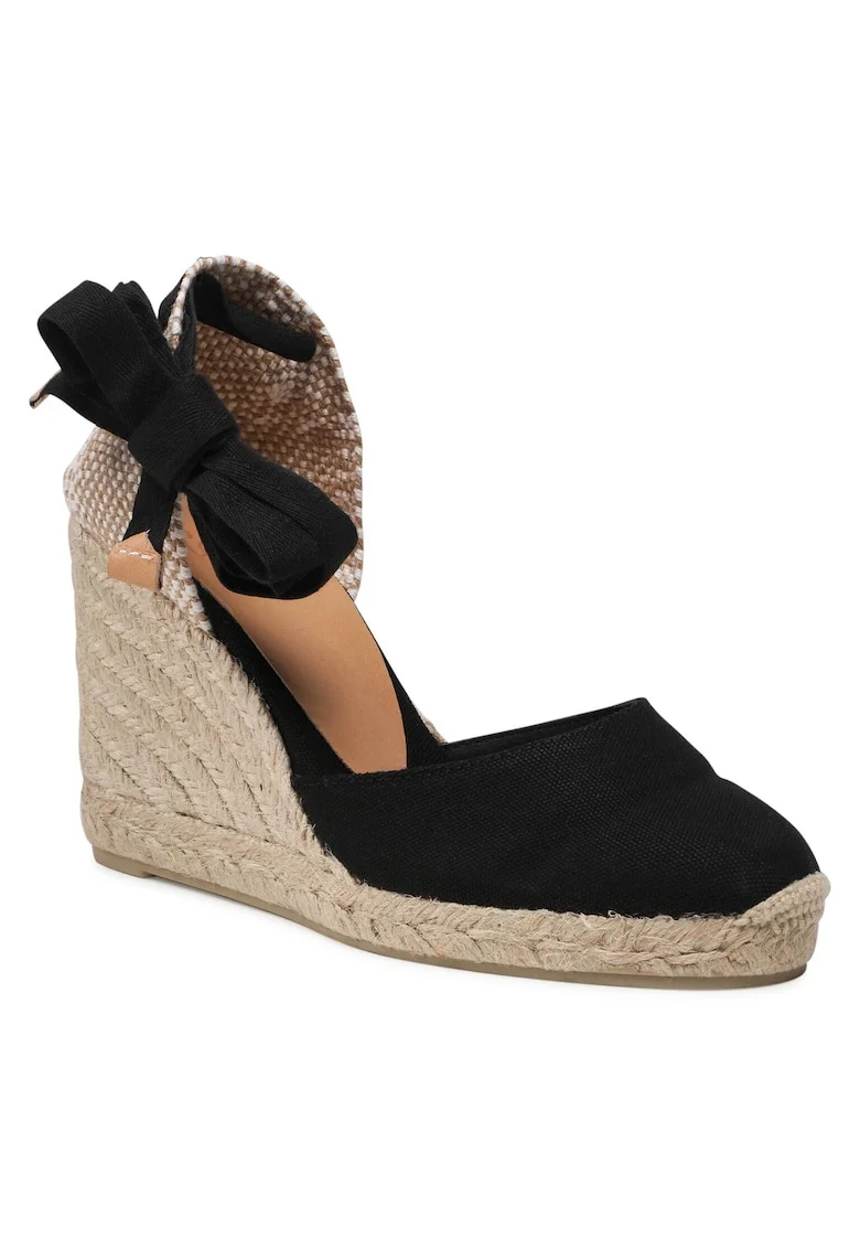 Espadrile dama  20962, Textil, Negru