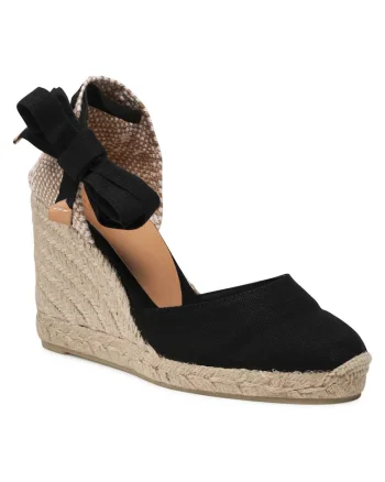 Espadrile dama  20962, Textil, Negru