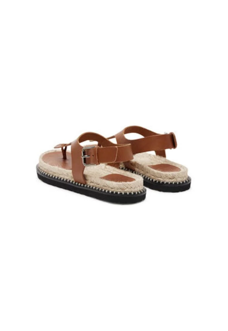 Espadrile dama  025672-2003, Piele naturala, Maro