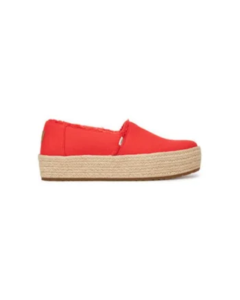 Espadrile dama  10021919, Textil, Rosu
