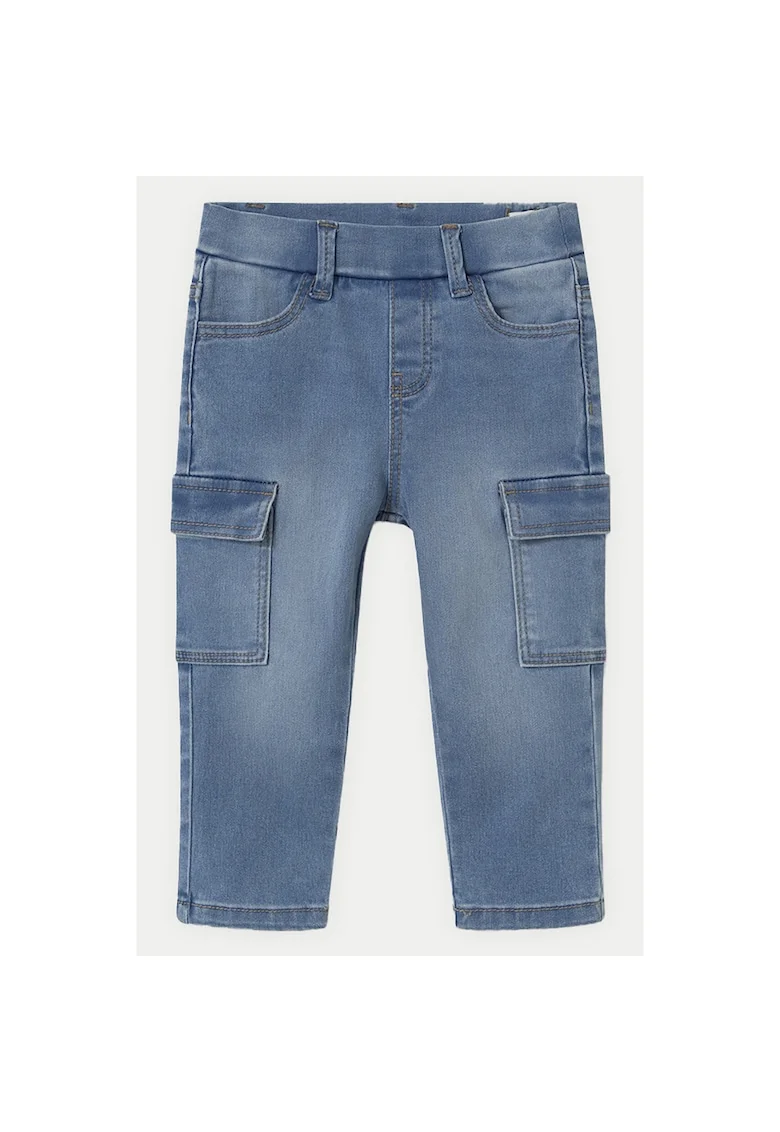 Pantaloni baieti  1578, Bumbac/Poliester, 4 ani, Albastru