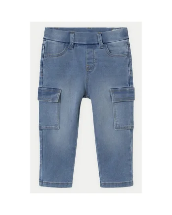 Pantaloni baieti  1578, Bumbac/Poliester, 4 ani, Albastru