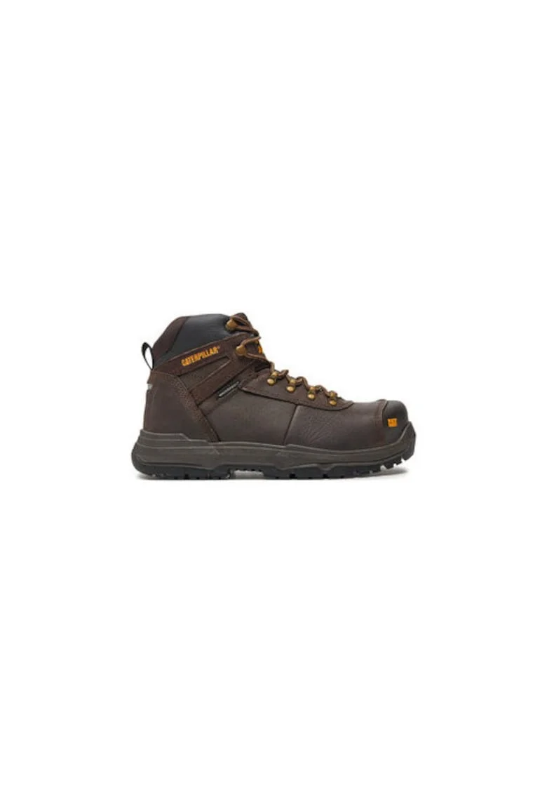 Bocanci de drumetie barbati  P725694, Piele naturala, Maro, Maro