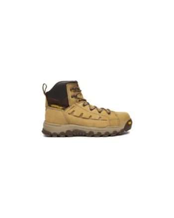 Bocanci de drumetie barbati  P726047, Piele naturala, Galben, Galben