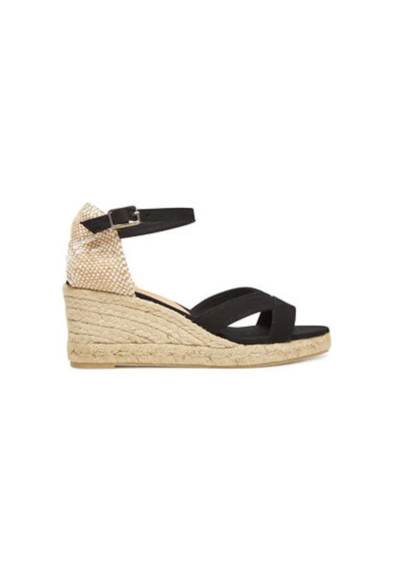 Espadrile dama  025533-100, Textil, Negru