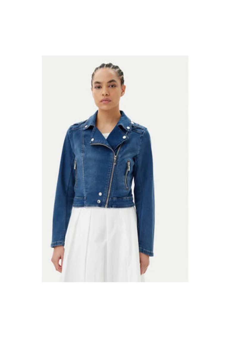 Jacheta de blugi dama  241-VAMMY, Bumbac/Poliester, Albastru, Albastru