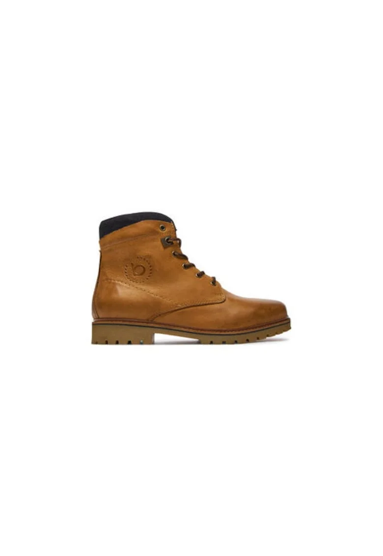 Bocanci de drumetie barbati  321AOQ521200, Piele naturala, Maro
