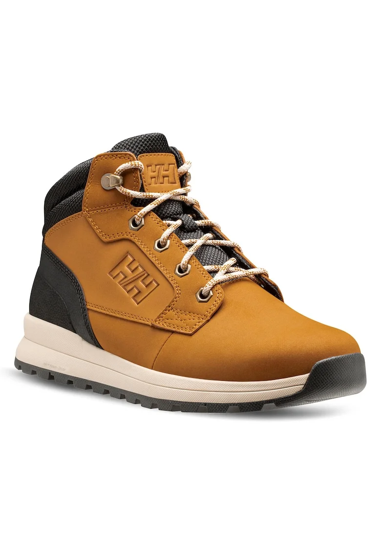 Bocanci trekking barbati  12038, Piele naturala, Maro