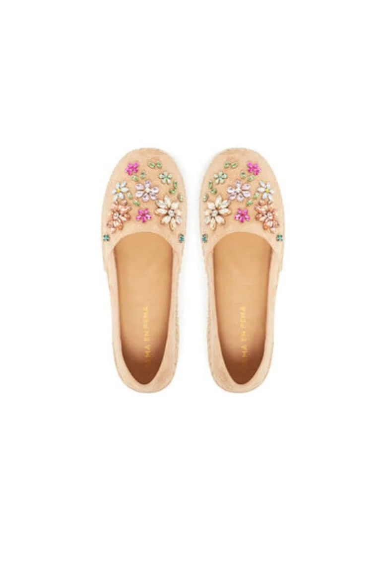 Espadrile dama  V250277, Piele naturala, Bej