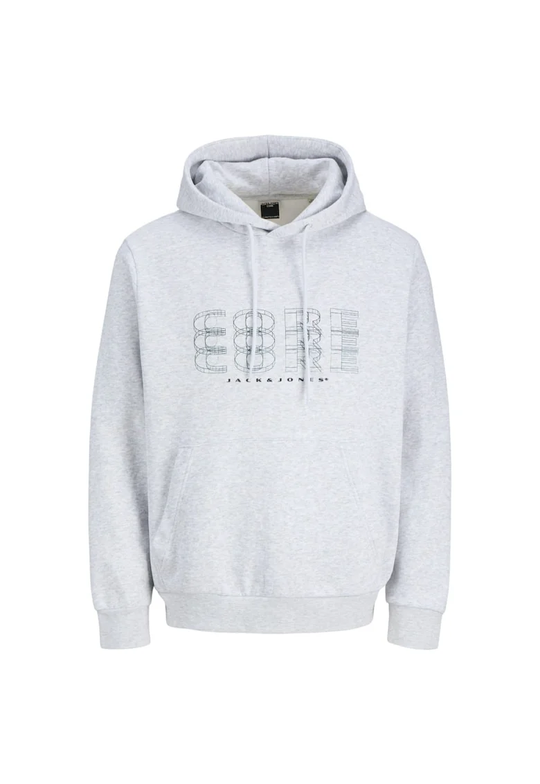 Hanorac JACK &JONES Fusion Branding Hood 49170, Alb