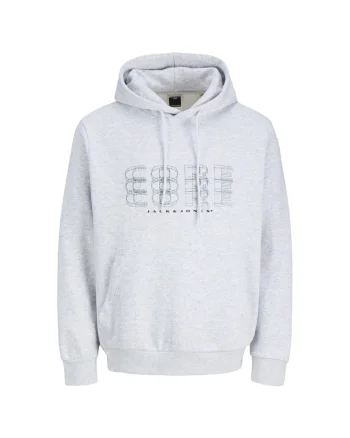 Hanorac JACK &JONES Fusion Branding Hood 49170, Alb