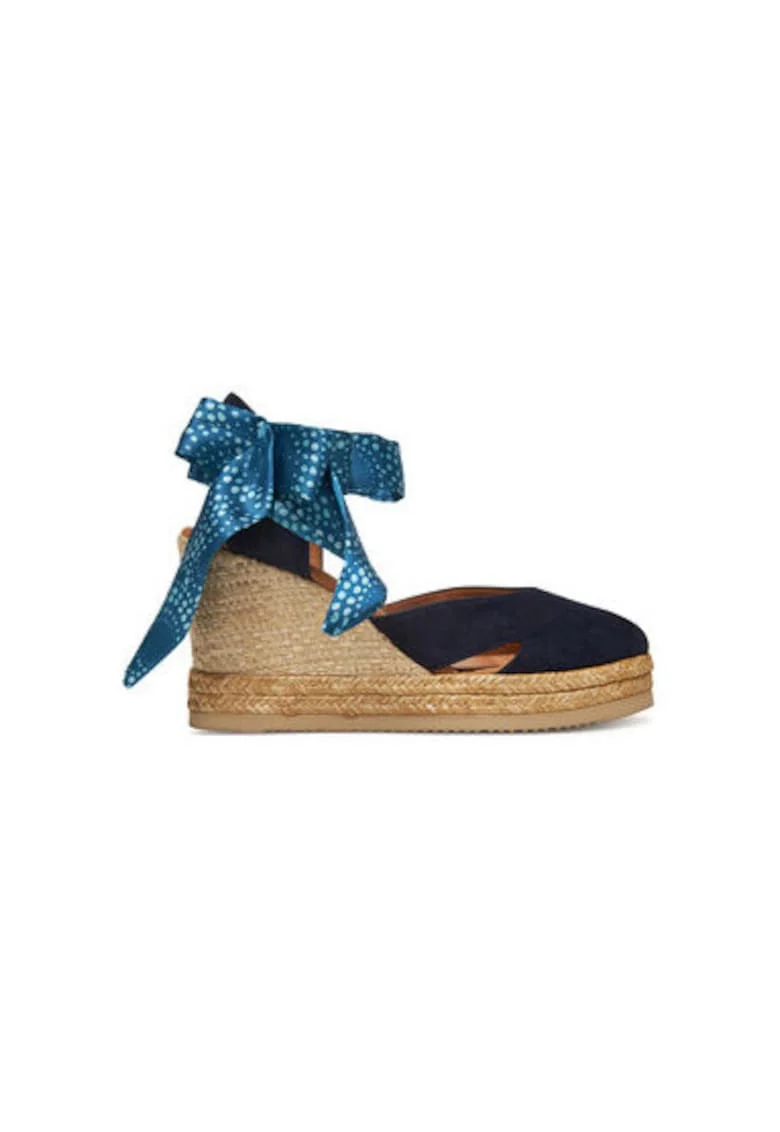 Espadrile dama  CIBOLO_KS, Piele naturala, Bleumarin