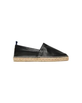 Espadrile barbati  025729-100, Piele naturala, Negru