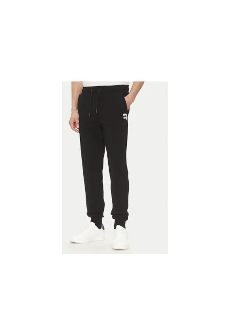 Pantaloni de trening barbati  705713 500900, Bumbac organic, XS INTL, Negru