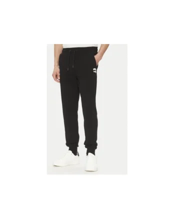 Pantaloni de trening barbati  705713 500900, Bumbac organic, XS INTL, Negru