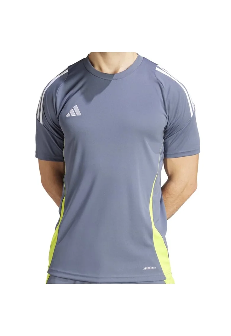 Tricou  Tiro 24 Training barbati, Gri/Verde neon
