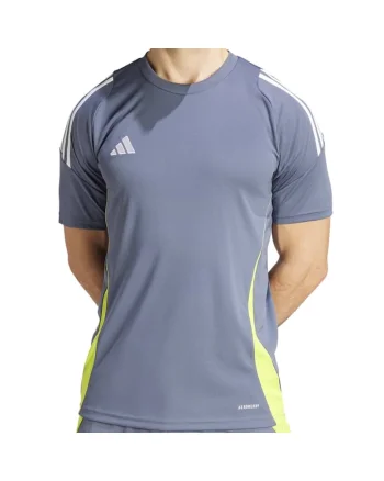 Tricou  Tiro 24 Training barbati, Gri/Verde neon