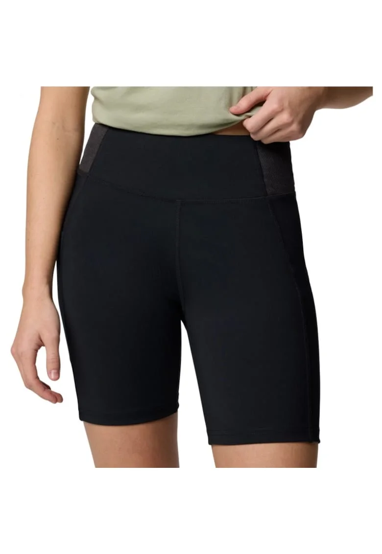 Pantaloni sport dama  pantaloni scurti, negru, poliester