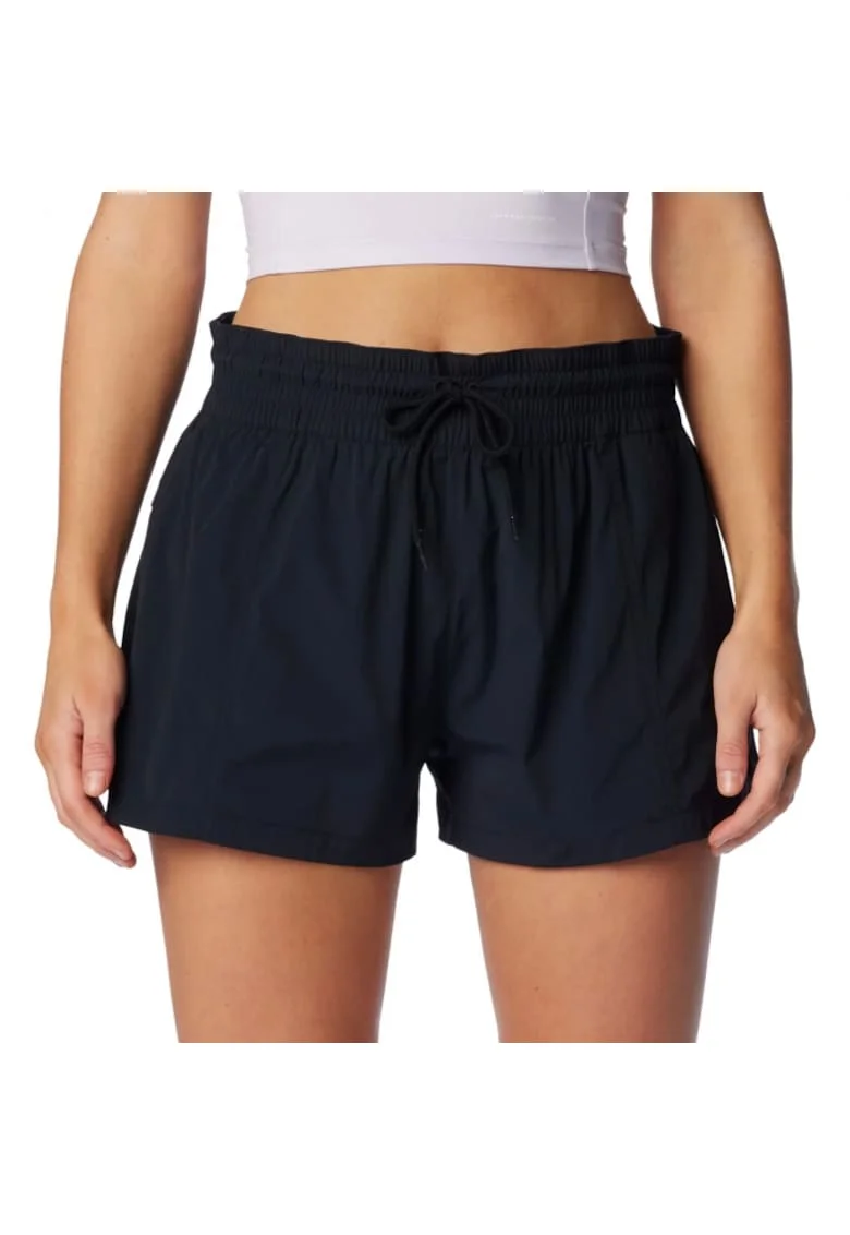 Pantaloni sport dama  pantaloni scurti, negru, nailon