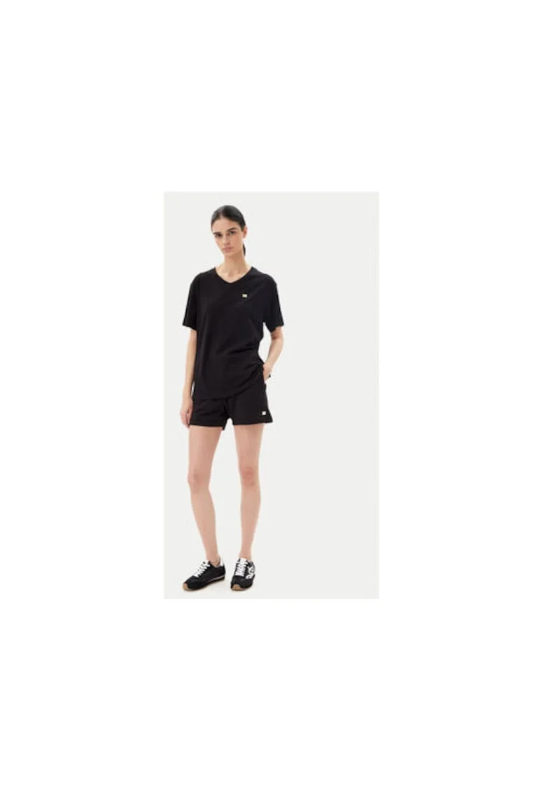 Pantaloni scurti sport dama  Emporio Armani, 7W000079 AF13135, Bumbac/Elastan, 2XL INTL, Negru