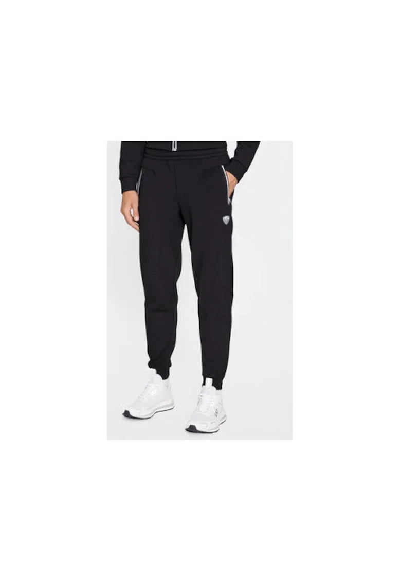 Pantaloni de trening barbati  Emporio Armani, 8NPP63 PJ4EZ, Poliester/Viscoza, 3XL INTL, Negru